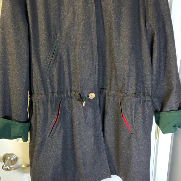 Eduard Kettner Lodenfrey Women's Hooded Jacket Size 2XL Cinched Waist Wool Blend - Picture 4 of 9